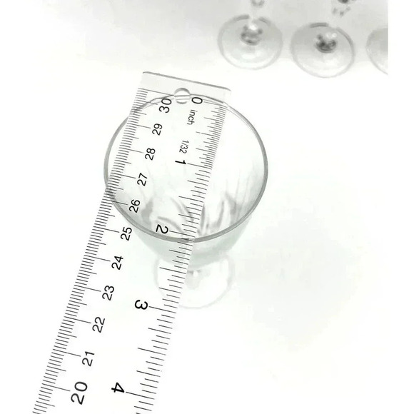 VTG Set of 4 Clear Glass Champagne Flute Wine 7" Unmarked Stemware - Picture 13 of 13